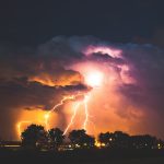 lightning strike at night